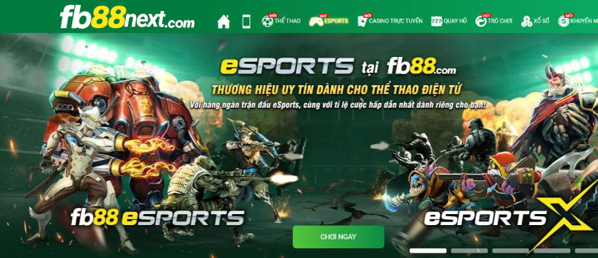 Các loại cược đa dạng tại Esport FB88