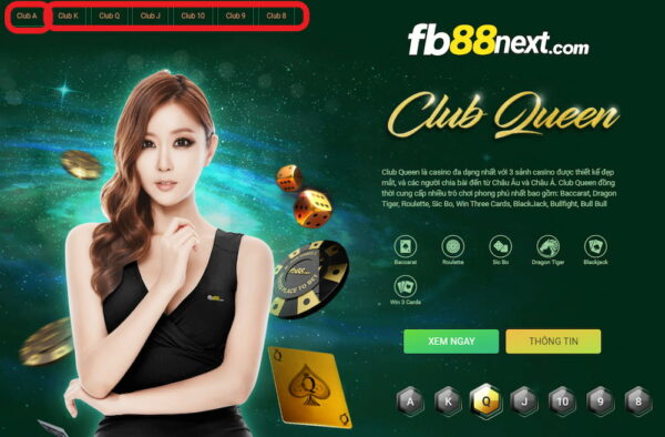 Casino trực tuyến FB88 hấp dẫn người chơi với đa dạng trò giải trí